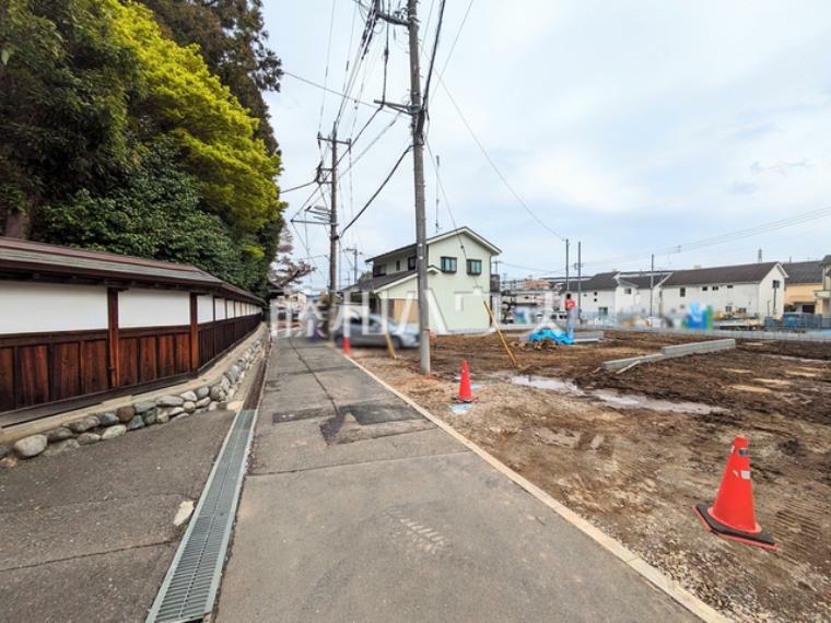 現況写真 接道状況および現場風景　【八王子市山田町】