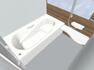 浴室 【リフォーム中】浴室は新品のリクシル製ユニットバスに交換。心地よい入浴を可能にした形状の浴槽は安全面を考慮し床に凹凸が付いています。広々1坪タイプでのんびり入浴でき、一日の疲れを癒せますよ。