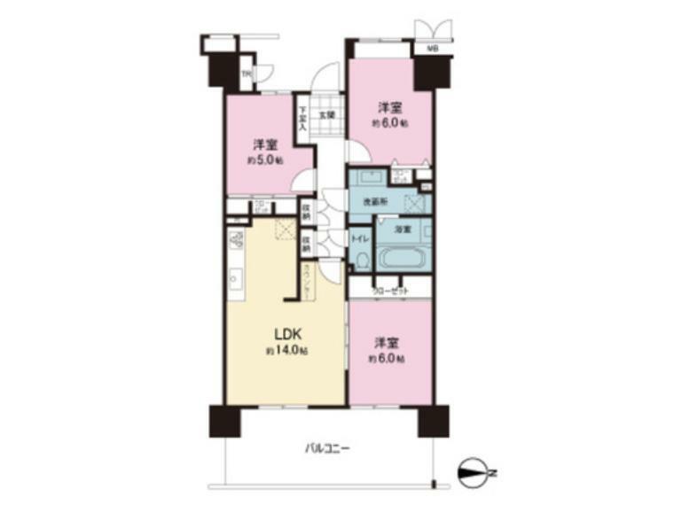 間取り図 間取り図です。