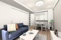 【リビング】広がりのある住空間、洗練されたリノベーション。※室内の家具や調度品は、売買代金には含まれません※画像は完成予定パースです