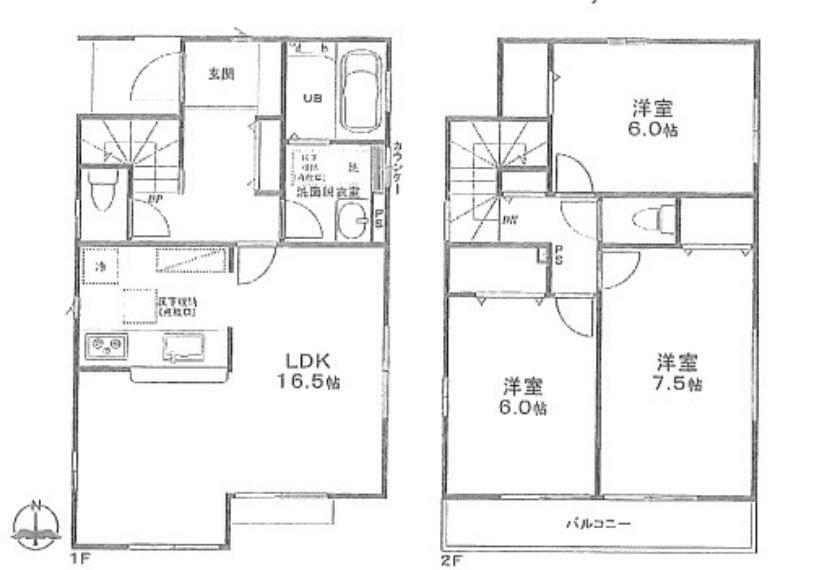 間取り図 間取図です。