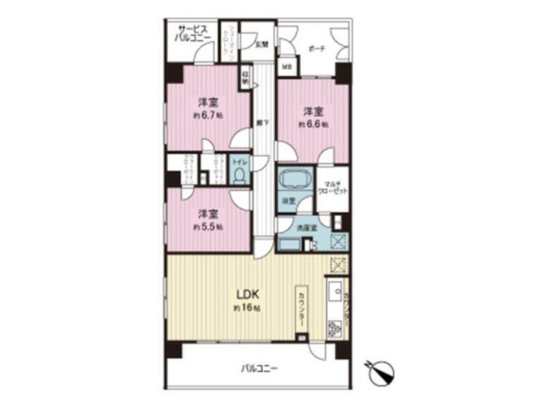 間取り図 間取り図です。