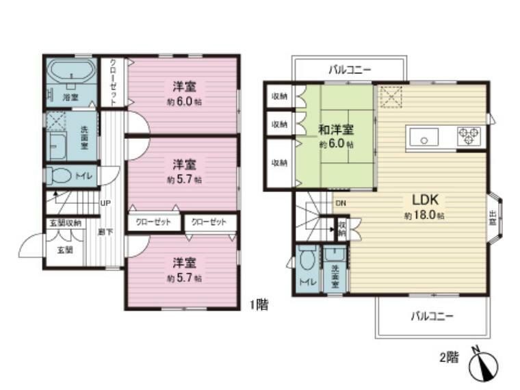 間取り図 間取り図です。