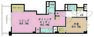 間取り図 1LDK、専有面積38.88m2、バルコニー面積5.4m2