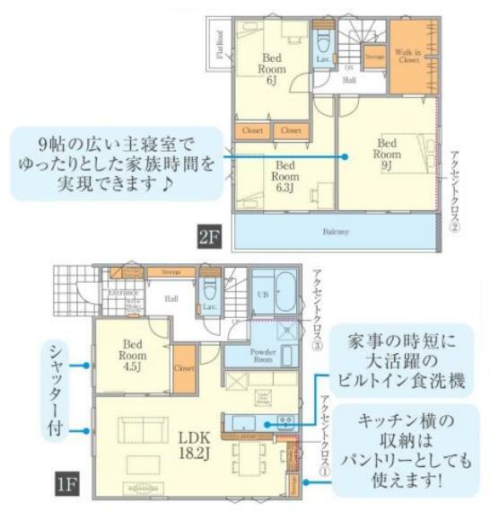 間取り図 3人から4人家族には、新築戸建3LDKよりも広くゆったりした暮らしが出来る4LDKがおすすめです。家の中が広いことで、家族全員で団らんのできるリビングの他、子供1人に1部屋を割り当てることも可能です。