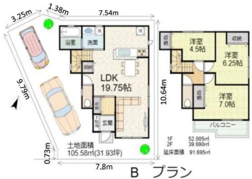 間取り図・図面 参考プランB