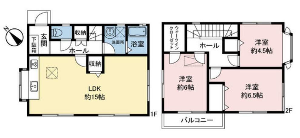 間取り図 全室2面採光・南西向きにつき採光・通風良好で開放感のあるお住まいです。