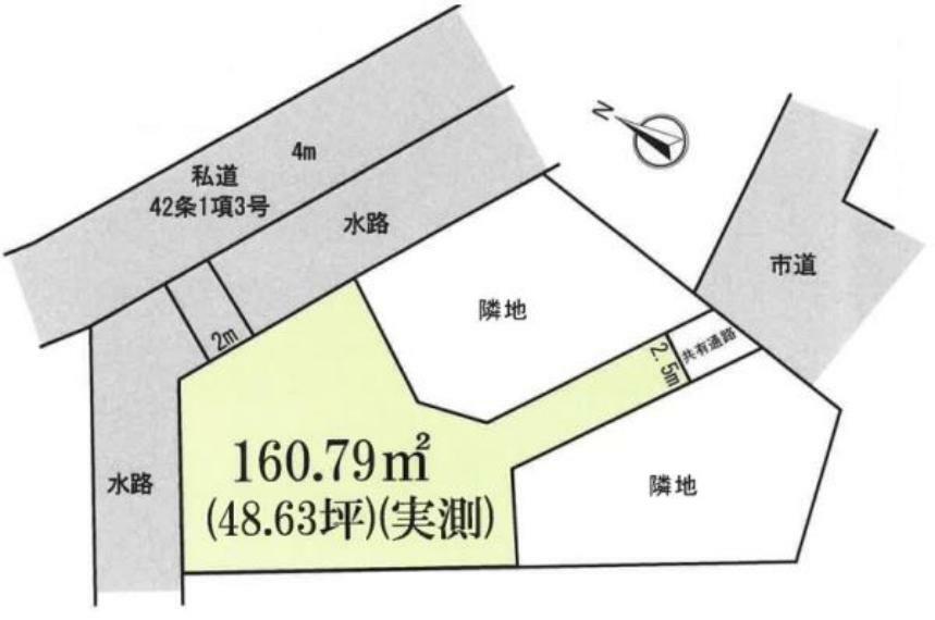 土地図面 建築条件なしにつき、お好きなハウスメーカーで建築可能！東武東上線「ふじみ野」駅まで徒歩13分！駅徒歩圏内の閑静な住宅街。