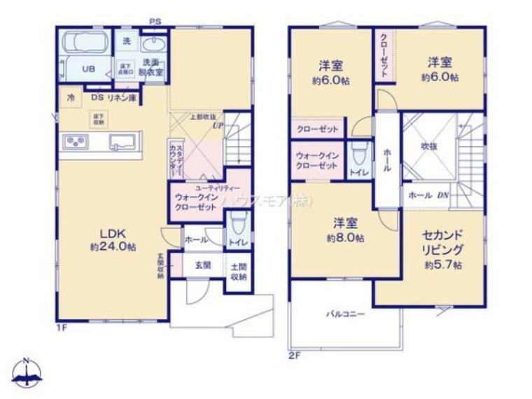 間取り図 3LLDKの魅力的な間取り！LDKはゆったりとした空間で、ご家族との団らん時間が、より一層充実したものになりますね！家族との仲が深まり、自然と笑顔が増えそうです！