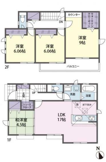 間取り図 4号棟間取図