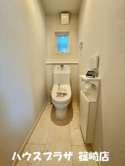 トイレ 【1階機能性トイレ】Z空調のためトイレまで冬は暖かく夏は涼しく快適です　1号棟　