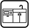 キッチン 人気の対面式システムキッチンを採用！
