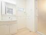 洗面化粧台 6号棟　洗面室　【西東京市保谷町5丁目】家事動線を考え、水回りをまとめた間取りです。　