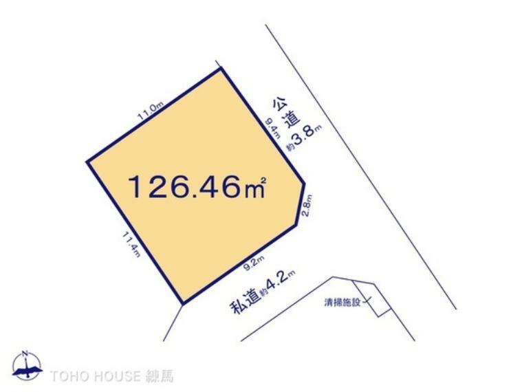 区画図 図面と異なる場合は現況を優先