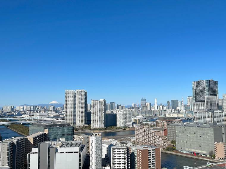 晴れた日にはお部屋から富士山が望めます！現地からの眺望（2024年4月）撮影
