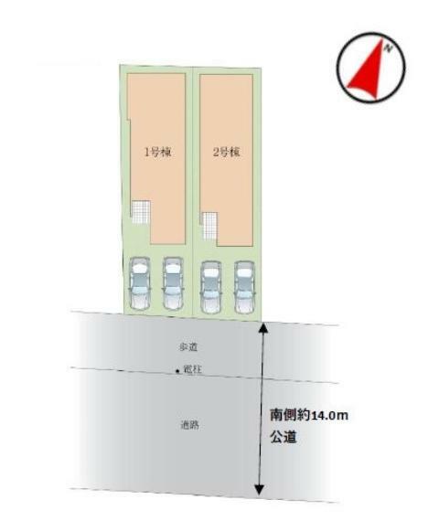 区画図 対象地:1号棟