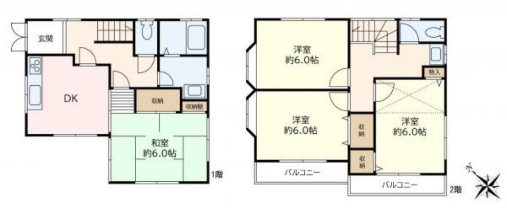 間取り図 ※図面と現況が相違する場合、現況優先と致します。