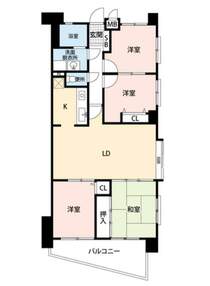 隣り合わせになった洋室は2部屋でも、開放して1部屋としても使えます＾＾家族の成長など、各家庭のライフスタイルに合わせて間取り変更が可能＾＾