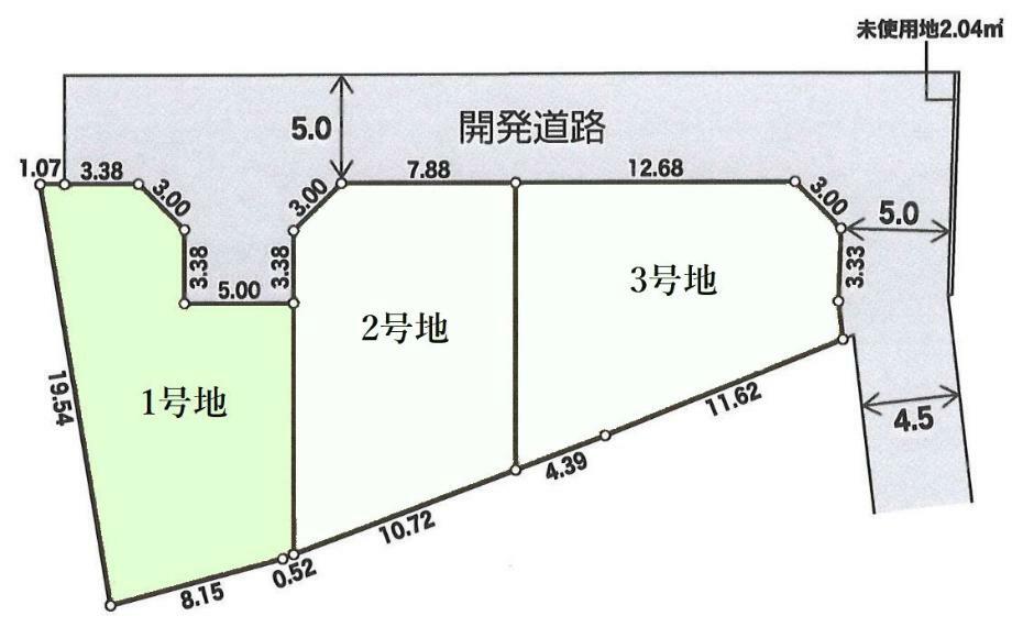 土地図面 敷地面積:153.27平米