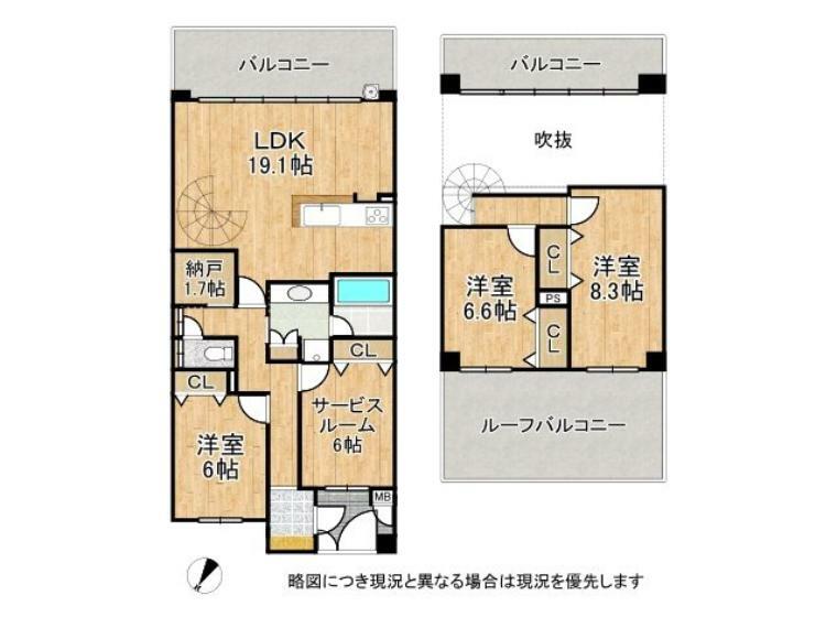 ゆったり設計の3SLDK！各居室に収納スペースを確保しています。居住空間を広々と使用して頂けます。