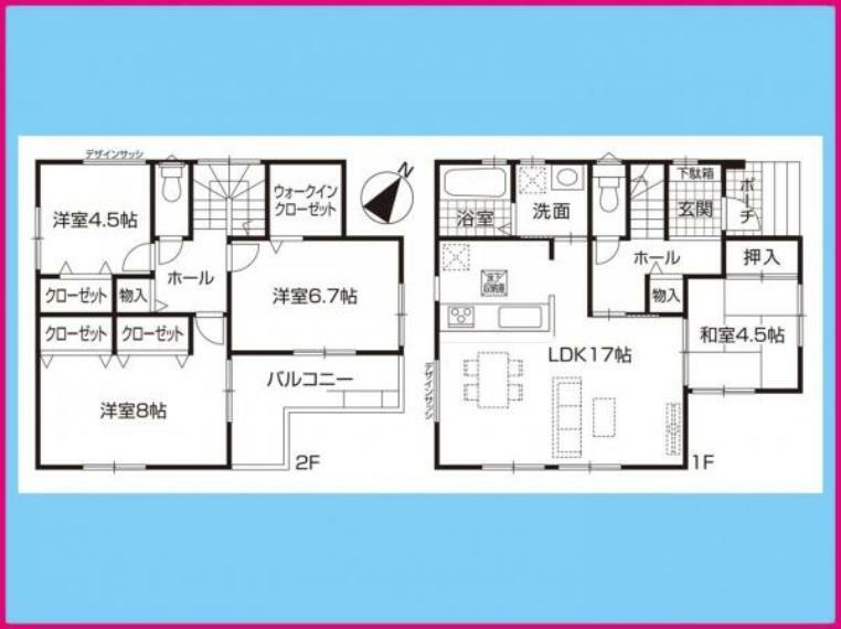 間取り図 1号棟　間取図