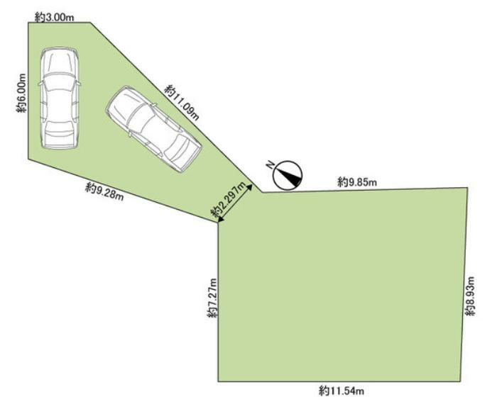 駐車スペースイメージ図です。
