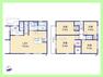 間取り図 4LDK。土地104.15平米（約31.5坪）建物95.01平米（約28.74坪）。収納豊富な全室収納付き。18.2帖のLDKは、ご家族が自然と集まる空間です。