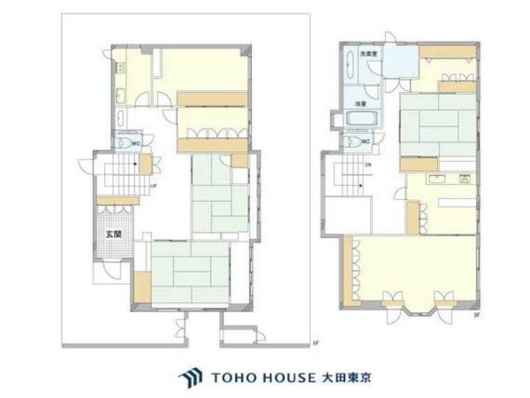 4LDDKK＋2S（納戸）、土地面積261.87m2、建物面積221.65m2