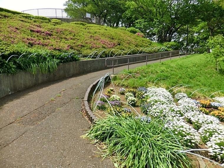 公園 平戸みはらし公園   坂を少し上ると、散歩に寄りたくなる見晴台があります。春には地域の方々が大切に育てた花壇や桜、つつじが綺麗です