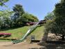 公園 現地から217m（最長）　新石川公園　ロング滑り台が特徴的な、地元の方々の憩いの場として利用されている公園。水飲み・砂場・健康遊具・ブランコ・鉄棒・ベンチもあります。春はお花見ができます。