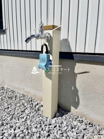 防犯設備 屋外水栓は洗車や水遊びに重宝します！