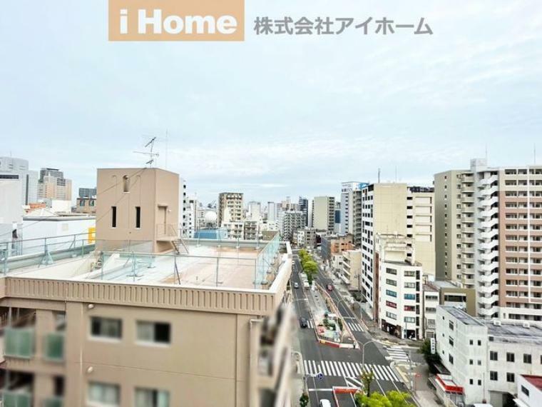 眺望 12階角部屋につき眺望良好。神戸の景色を一望できます。