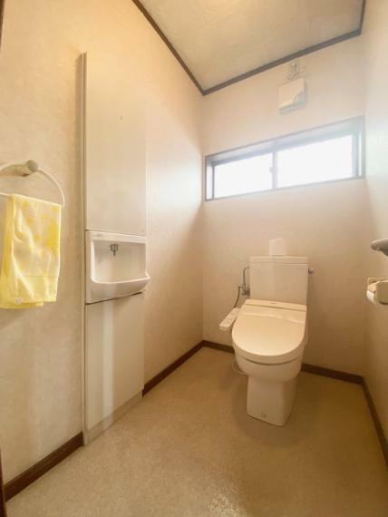 【トイレ】1階トイレには手洗い水栓がついています！