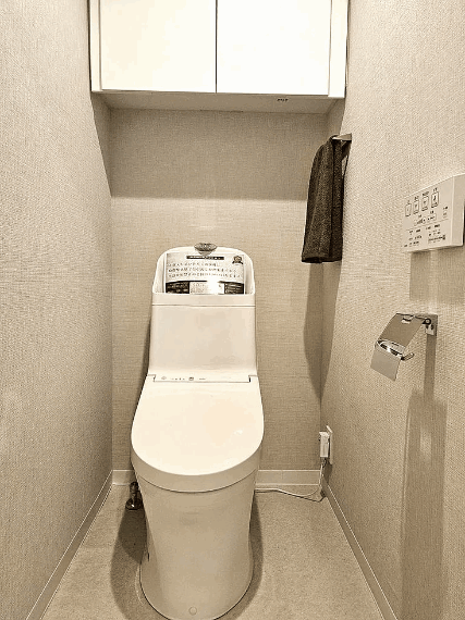 トイレ 快適な温水洗浄便座。