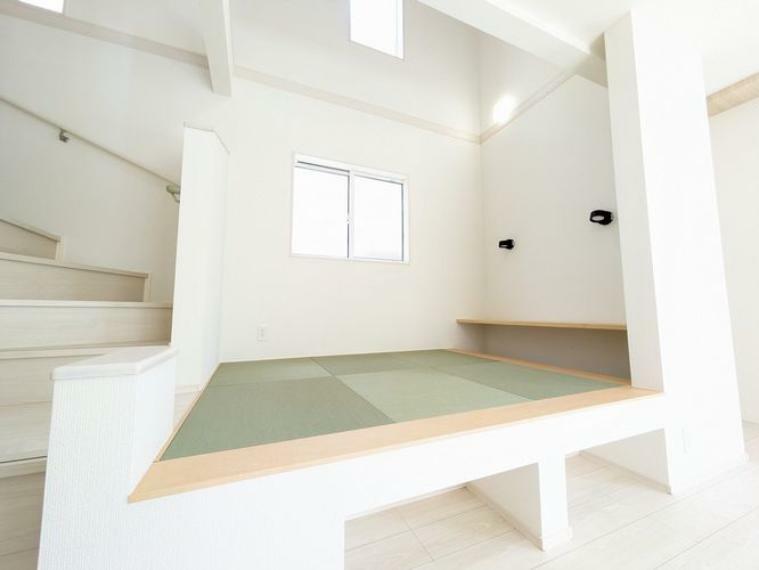 子供部屋 新しい畳の香りのする和室は、使い方色々。客室やお布団で寝るときにぴったりの空間ですね。