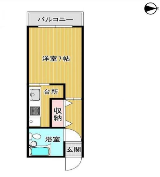 フルーレ第2新大阪(1K) 10階の間取り