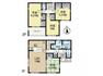 間取り図 【間取り図:4LDK】便利な廊下収納や各居室収納など収納豊富な間取りになっております。