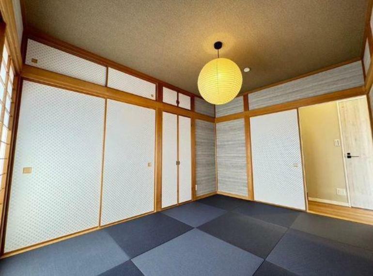 和室 6帖の和室。リビングとは別にゆったり使える空間は家族団らんや来客用、趣味や家事のスペースとして様々なシーンで活用いただけます。