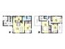 間取り図 平成30年6月築・注文住宅・全居室に収納がある4LDK！1階天井高2.7m、1階に水回りの集中した家事ラク動線です！
