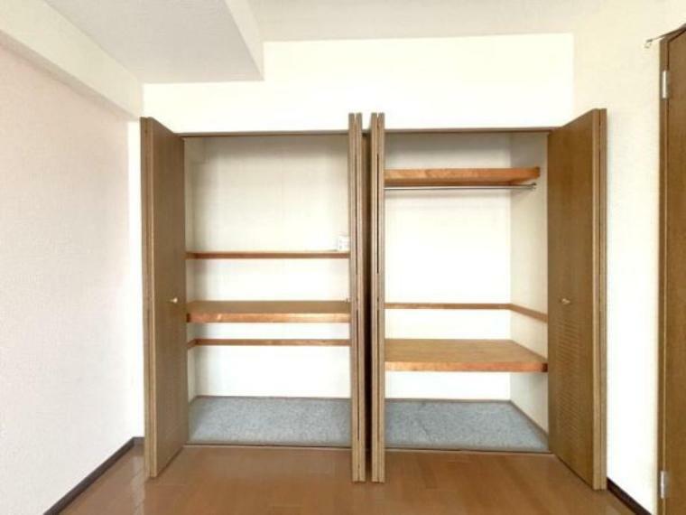収納 寝室収納・クローゼット。収納力もあり、お部屋を広く使うことができます。