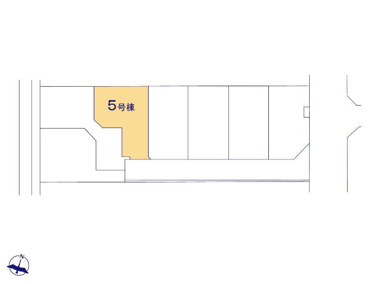 区画図 駐車スペース3台並列可能です。