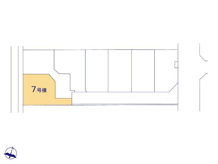 区画図 駐車スペース2台可能です。