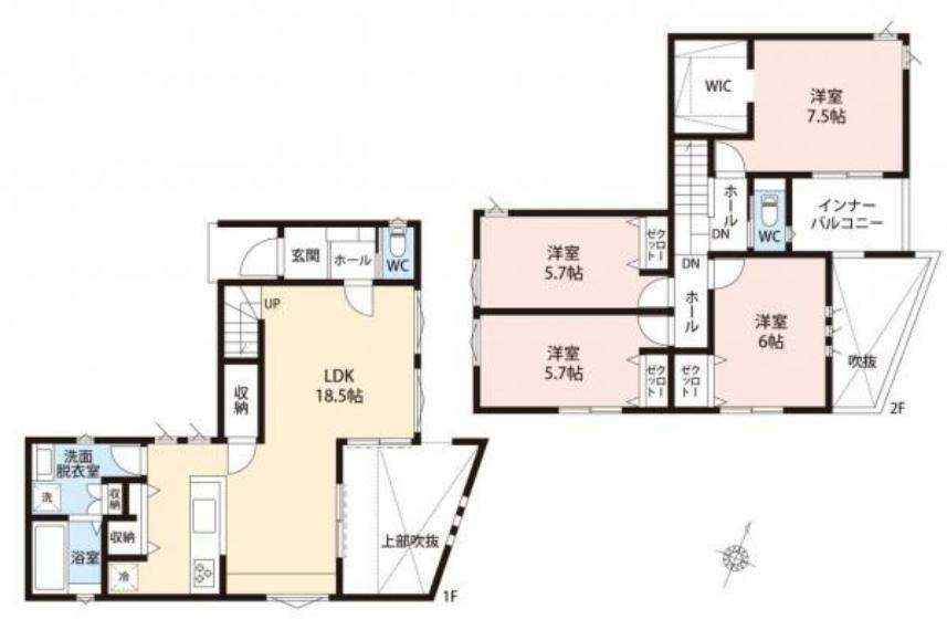 間取り図 間取り図　7号棟