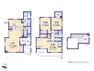 間取り図 1つのお部屋を2部屋に。 間取りの変更が可能な可変型タイプの3LDK住宅です。（間仕切り壁工事は有償となります）