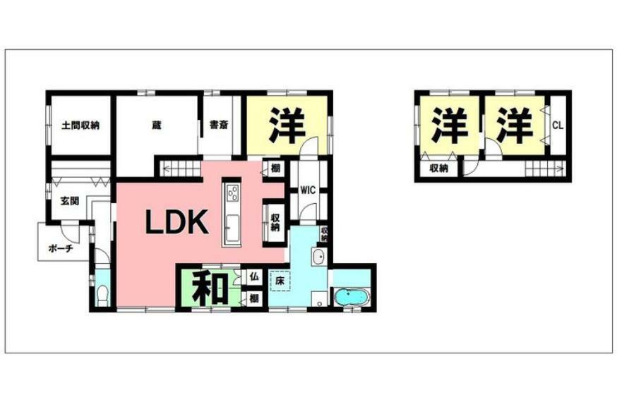 間取り図 4LDK【建物面積114.18m2（34.53坪）】