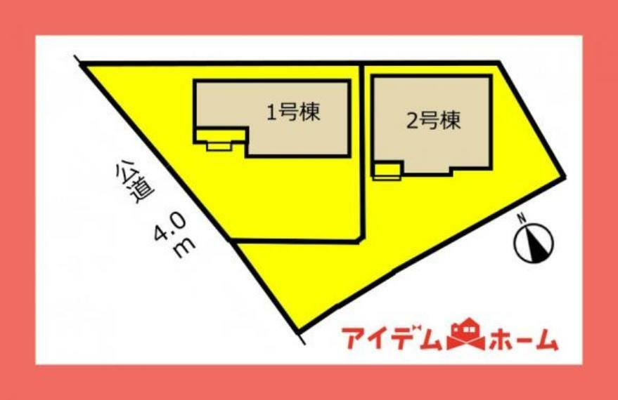 区画図 本物件は2号棟です。