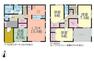 間取り図 4号棟　全室収納＋フロア収納＋リビング収納で居住スペースを広く開放的使えます！