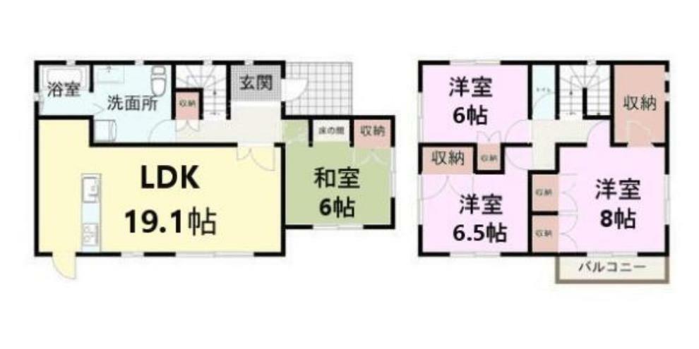 間取り図 4SLDKの魅力的な間取り！LDKはゆったりとした空間で、ご家族との団らん時間が、より一層充実したものになりますね！家族との仲が深まり、自然と笑顔が増えそうです！