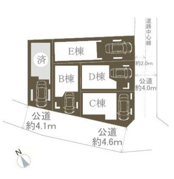 間取り図・図面 大きな通りには面していない立地ですので、車の通りも少なく、小さいお子様がいらっしゃるご家族でもご安心頂けます。是非、現地にてご確認ください。