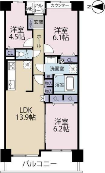 間取り図 間取図です